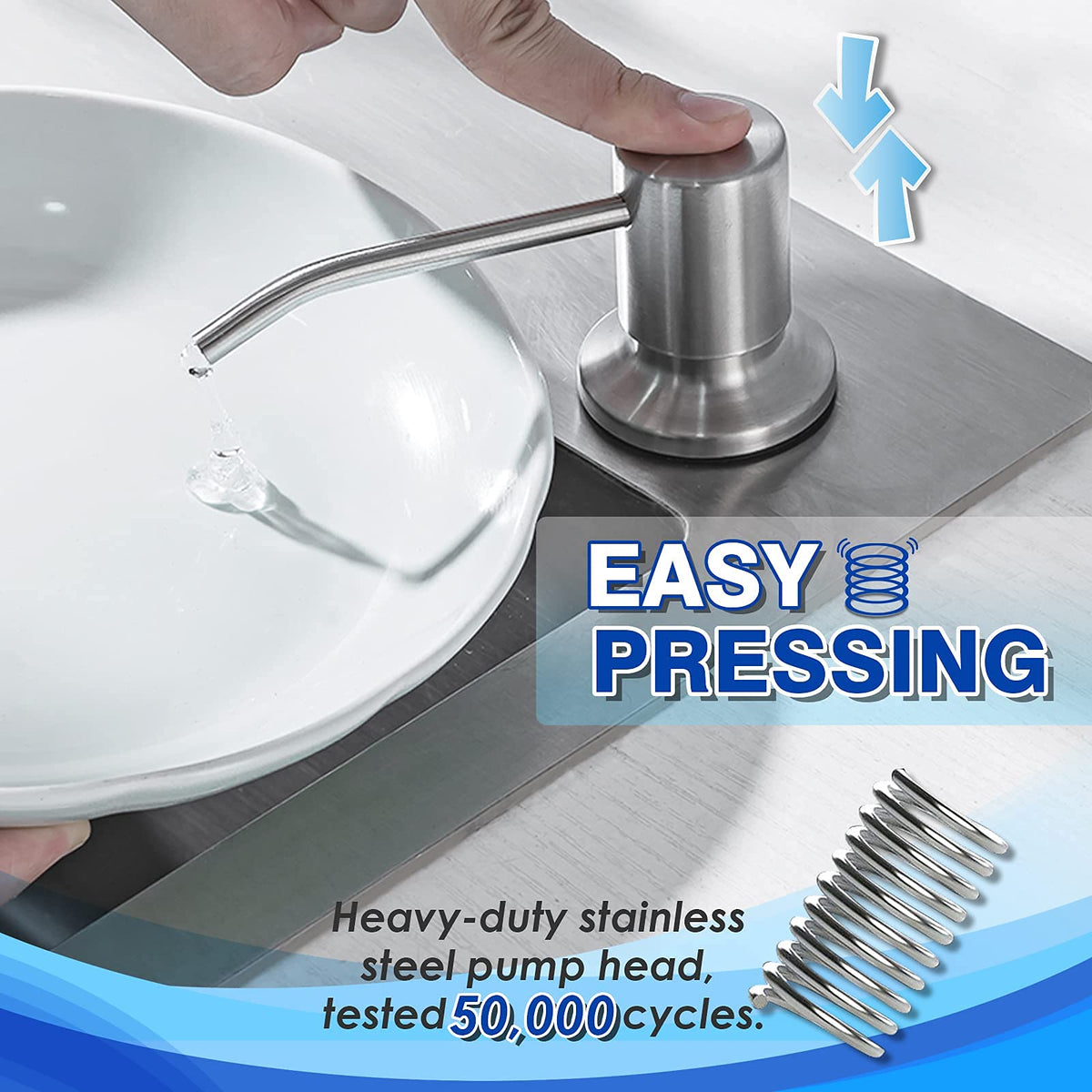 WEWE 304 stainless steel pump and durable interior components