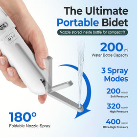 WeWi HLTH bidet in soft mode offering ultra-gentle care for sensitive days.