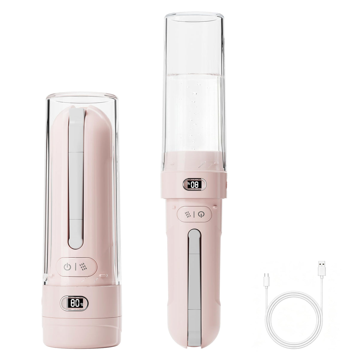 WeWi HLTH portable bidet on hand for quick refreshing cleansing during travel