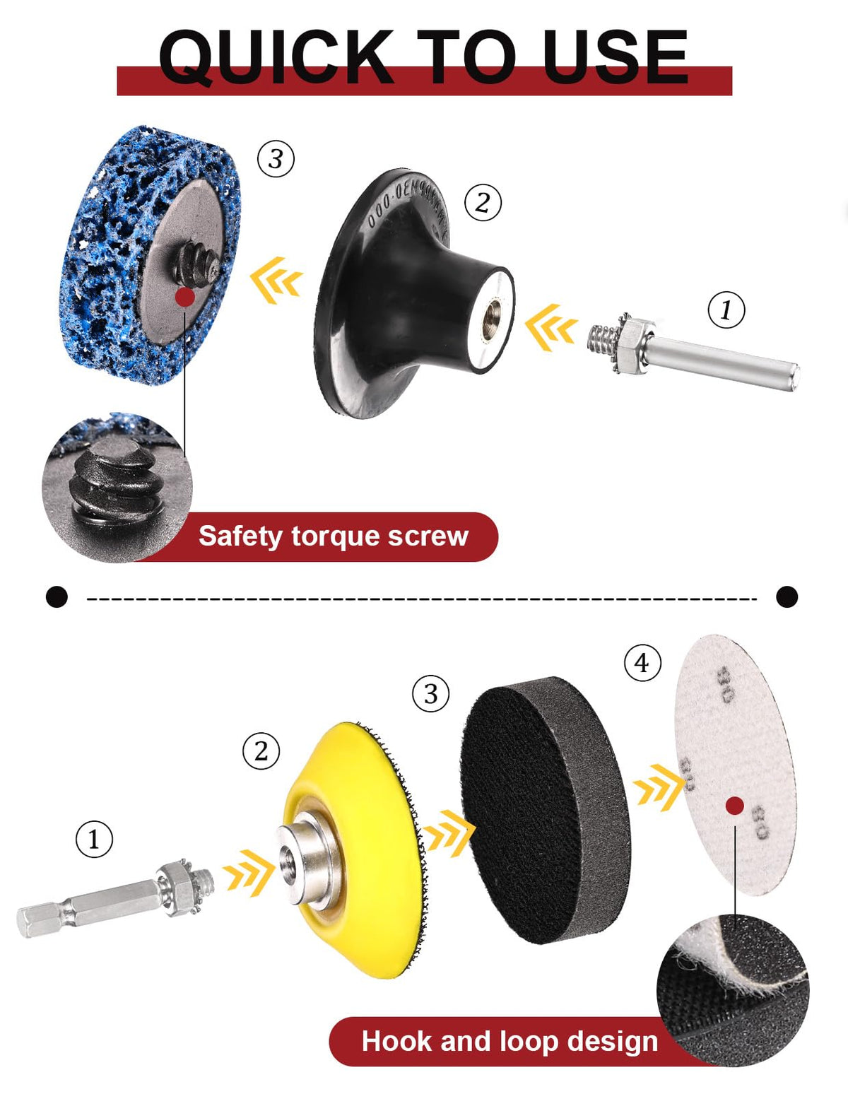 WEWINK PLUS zirconia roll-lock discs for durable metal grinding.