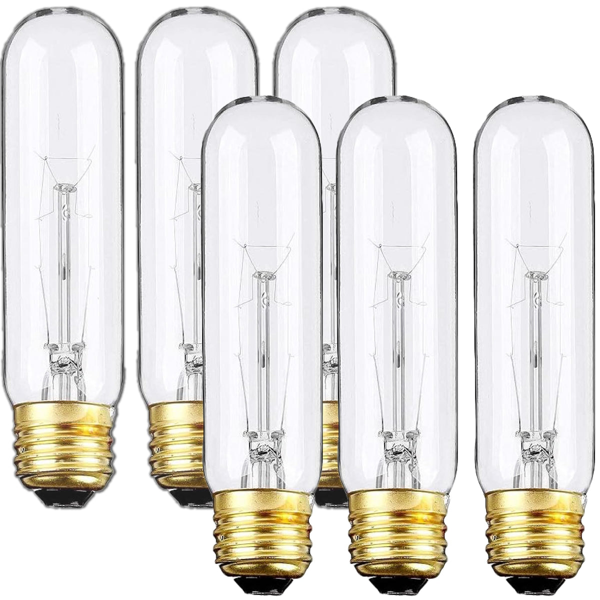 Weyolin Edison bulbs 6-pack ready for showroom displays with warm vintage glow.