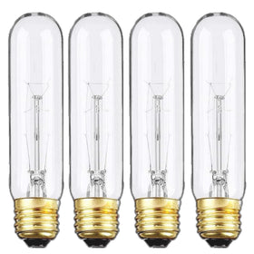 Weyolin Edison bulbs with clear glass in a showcase creating warm inviting light