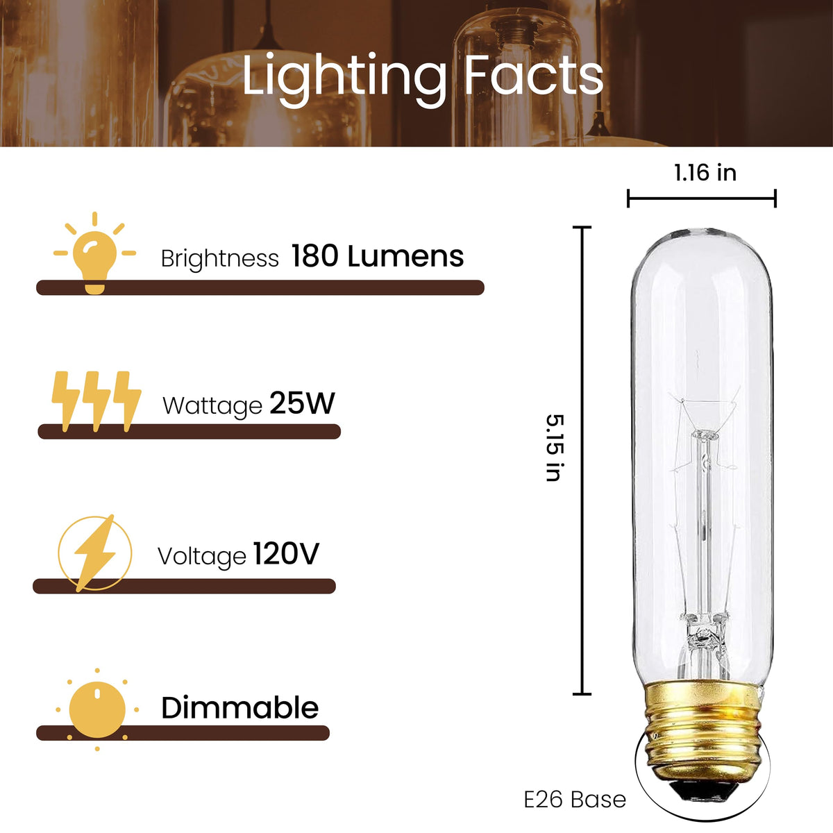 Weyolin Edison bulbs in a display case application for durable illumination