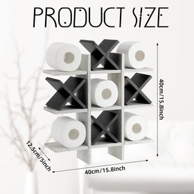 weysat natural wood grain tic tac toe design highlights warm texture and durable build
