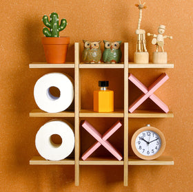 Weysat wall-mounted bathroom shelves wood design for easy organization