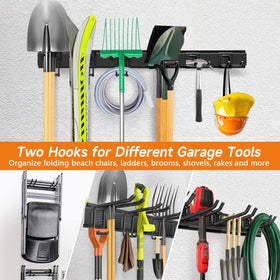 WEZAFO heavy-duty alloy steel construction ensures enduring garage storage.