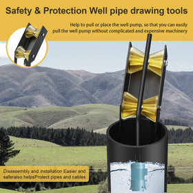 WFCYX well-pump-pulling-tool-built-in-rollers reduce friction for smooth operation