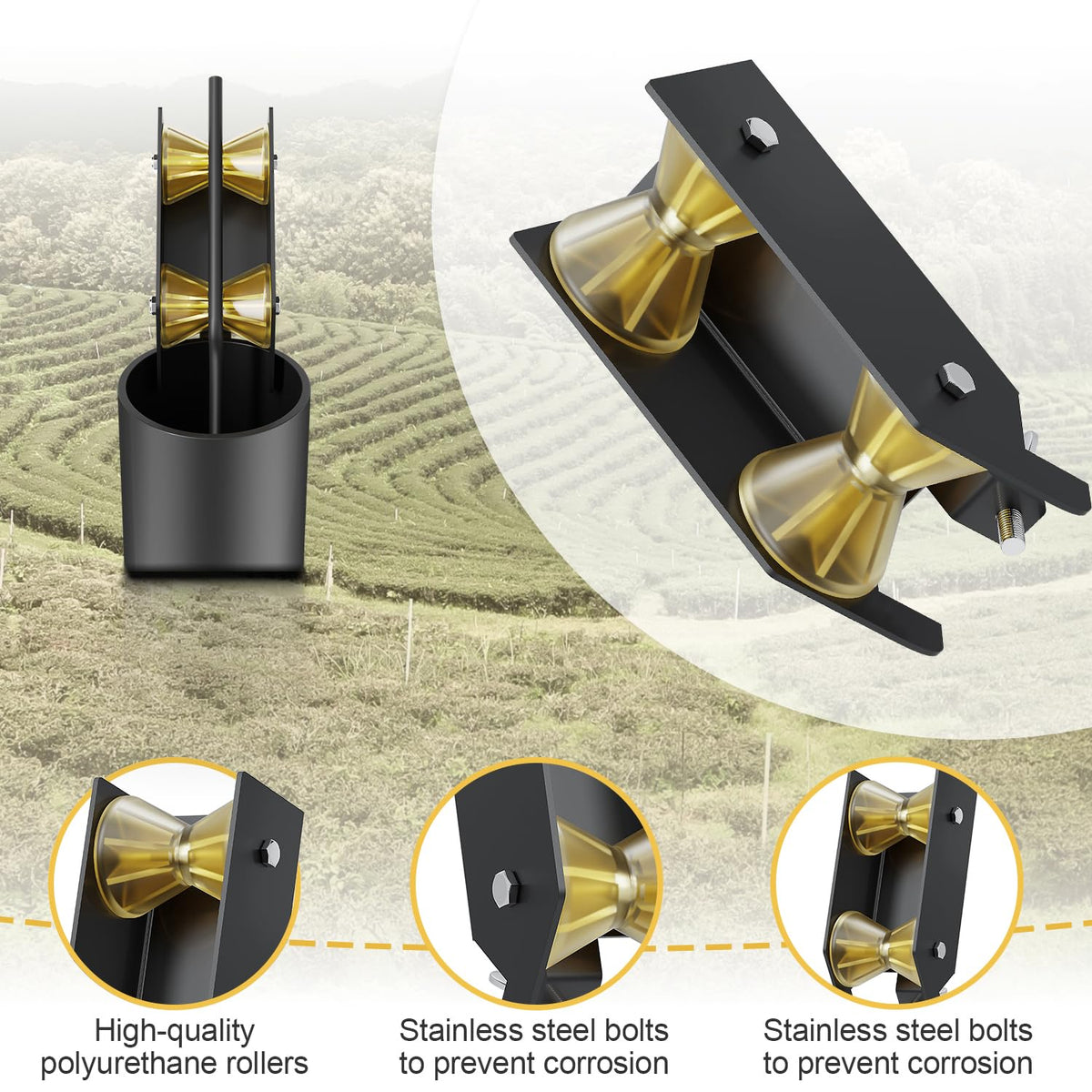 WFCYX well-pump-pulling-tool-easy-install-wing-bolts enables quick mounting