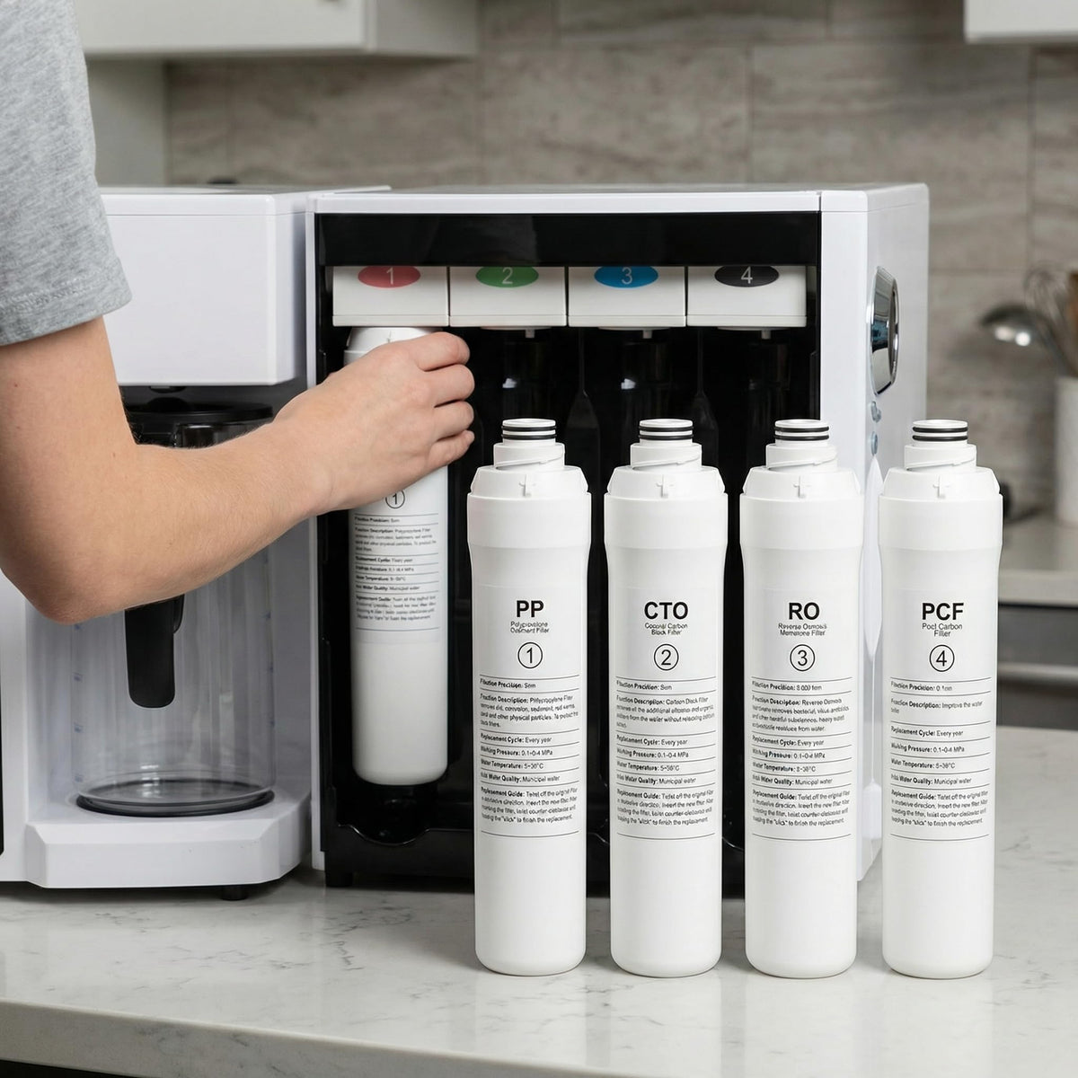WFilt ROPOT PCF filter post-carbon polish improves aftertaste.
