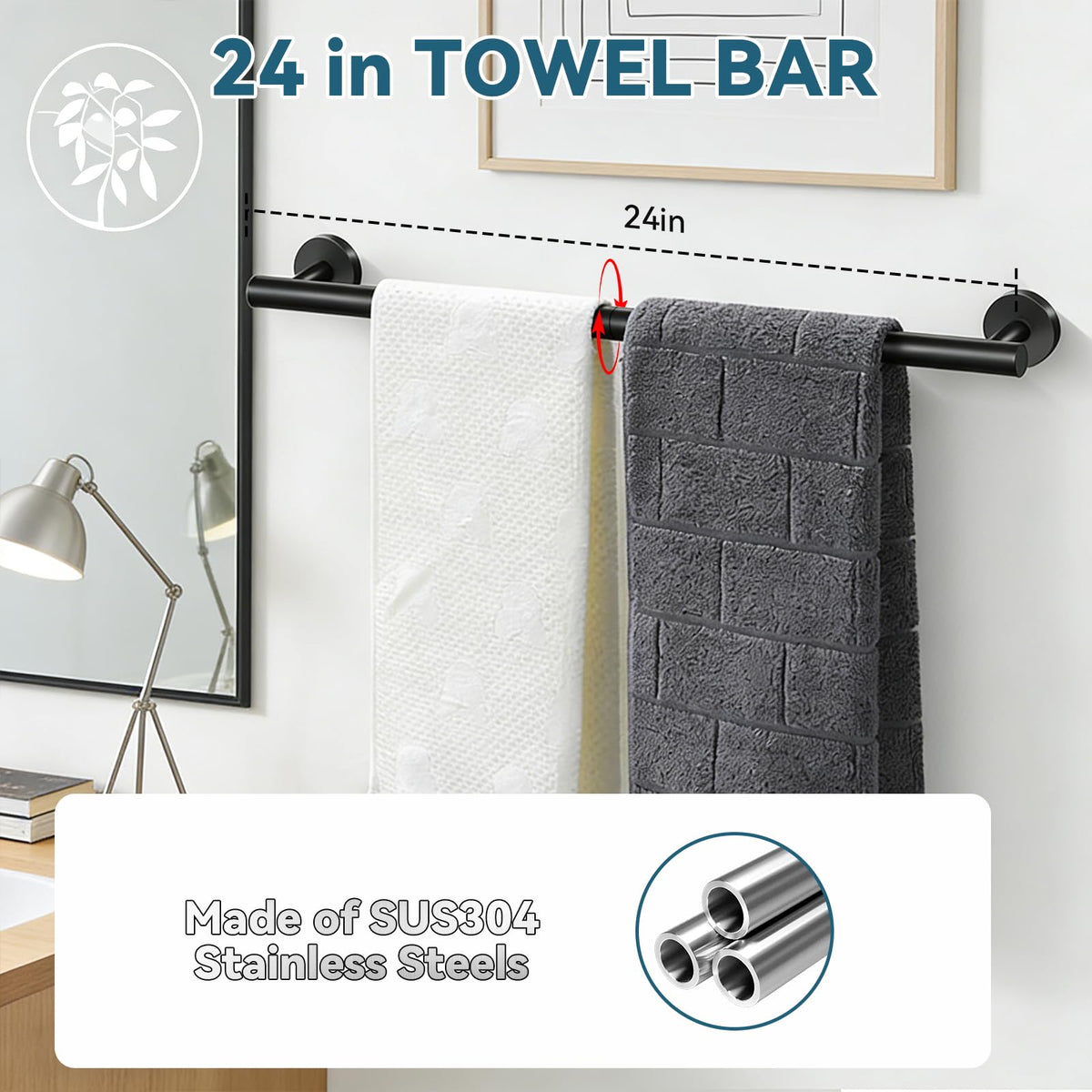 WGXY two towel hooks ideal for towels or robes.