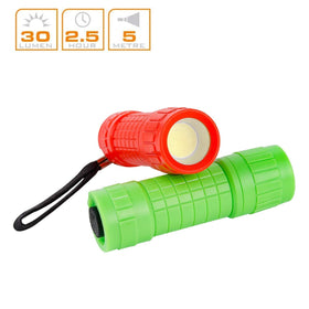 Whaply compact LED flashlight with a lanyard for easy carrying.