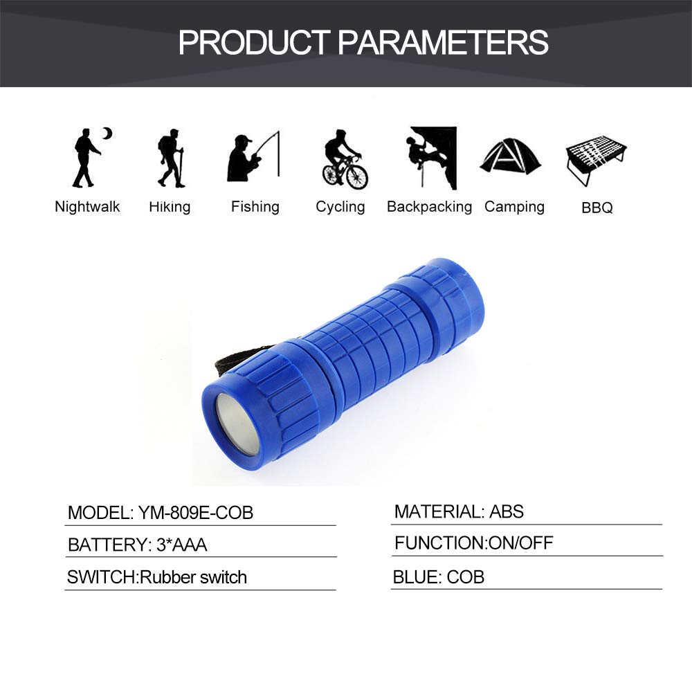 Whaply kids-friendly flashlight ideal for night reading and safety