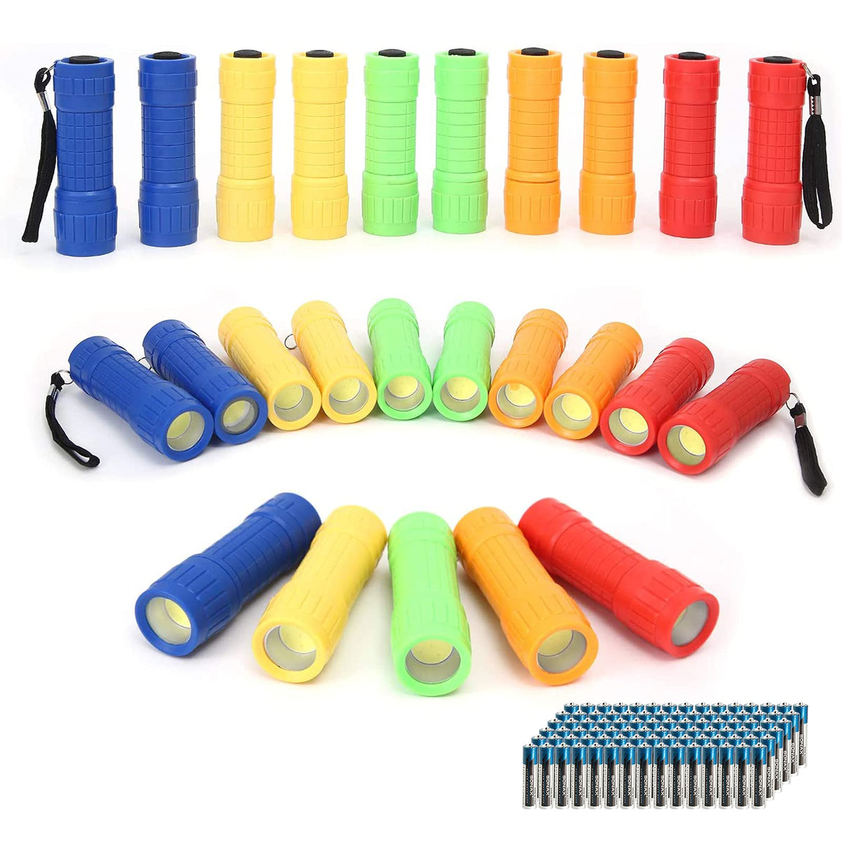 Whaply mini flashlights in five colors for everyday versatility