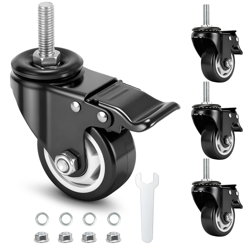 WHARSTM 3-inch caster wheels set four for easy mobility of heavy equipment.