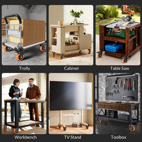 WHARSTM 4-inch caster set includes hardware for quick install.