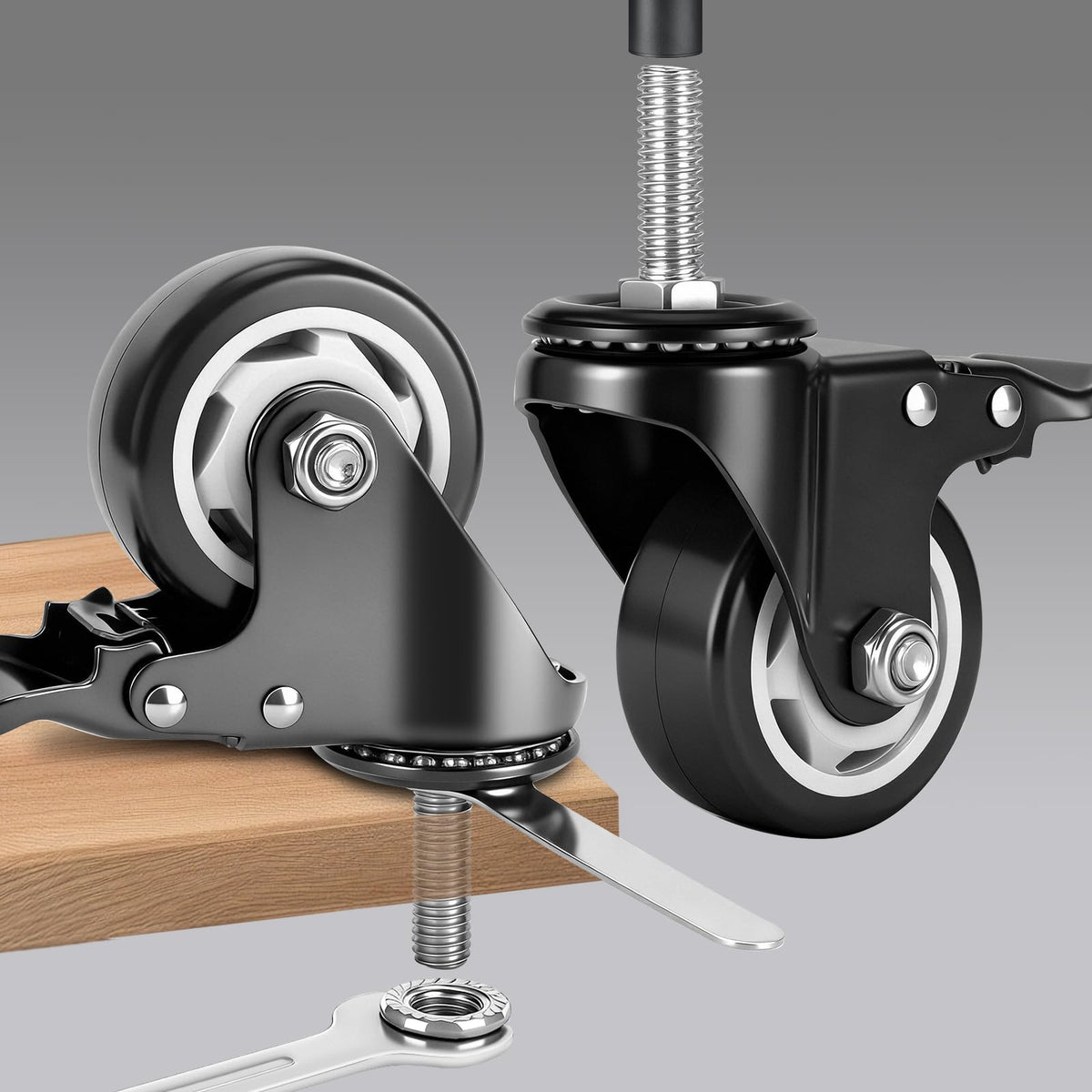 WHARSTM installation kit includes nuts, washers, and a wrench for quick setup.