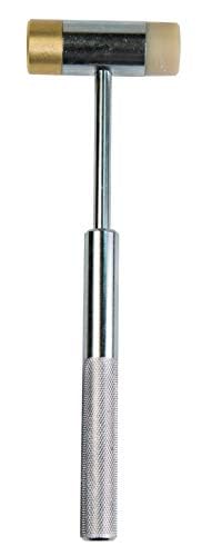 Wheeler dual-sided hammer with non-marring heads protects components.