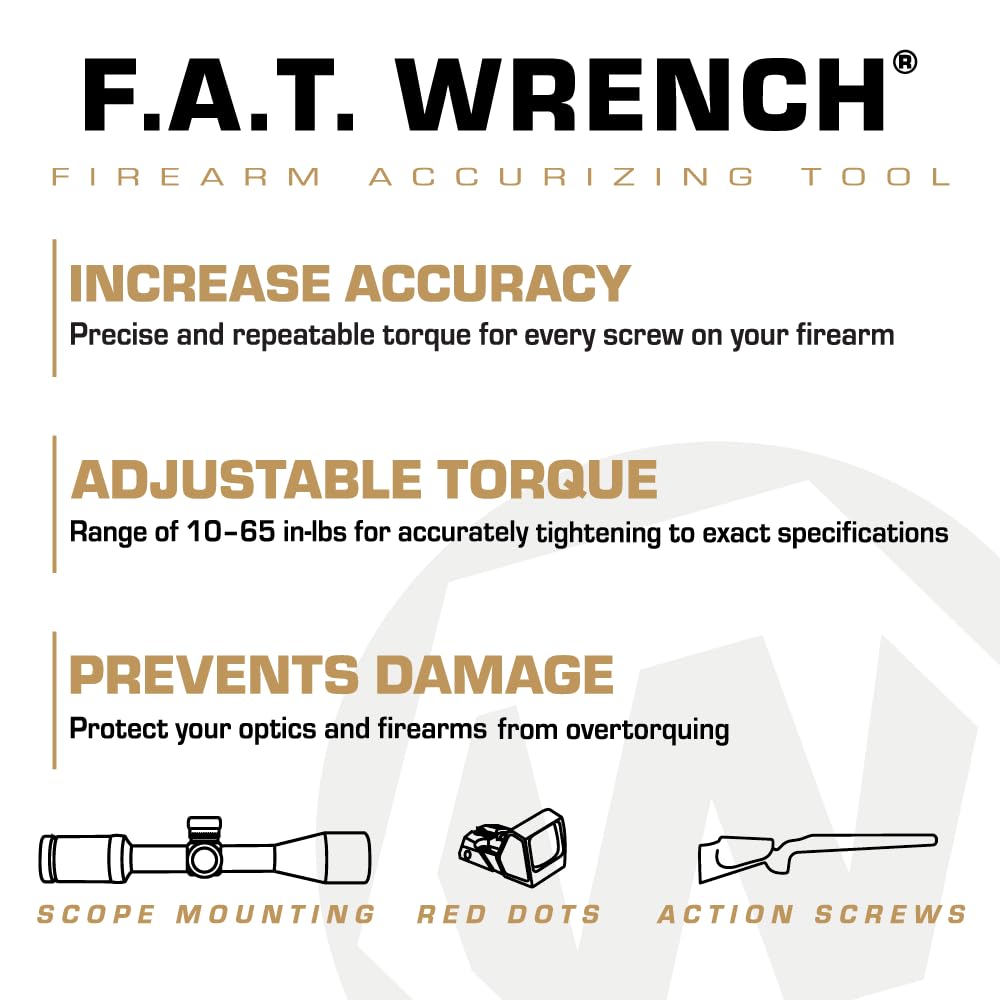 Wheeler Fat Wrench in use applying repeatable torque to scope rings and guards.