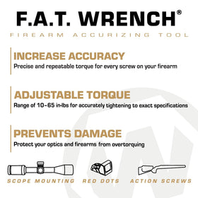Wheeler Fat Wrench in use applying repeatable torque to scope rings and guards.