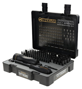 Wheeler FAT Wrench screwdriver set with case for organized gunsmithing tasks