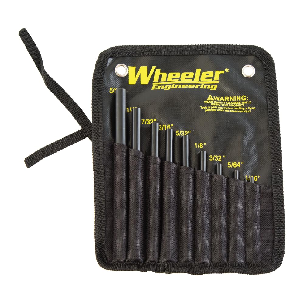 Wheeler Roll Pin Starter Punch Set with beveled tip for quick alignment
