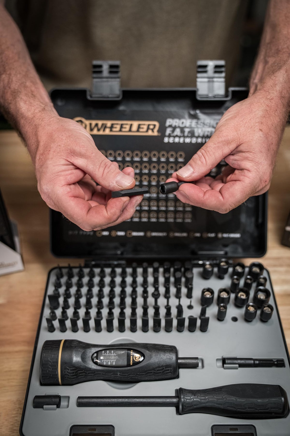 Wheeler hollow-ground S2 steel bits for precise fits