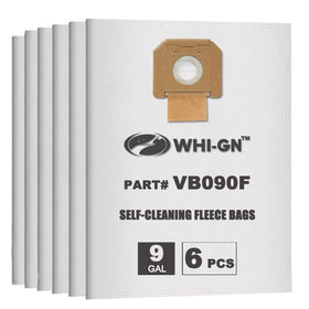 WHI-GN BOSCH VB090F fleece bags 6-pack for improved dust capture