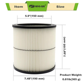 WHI-GN compatibility with Craftsman large vacuums offers versatile use