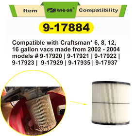 WHI-GN reusable filter covers reduce dust reach and extend filter life