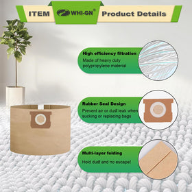Two-layer polypropylene filter bag for effective dust capture