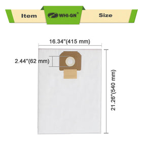 WHI-GN VB090F fleece bags with durable polypropylene material