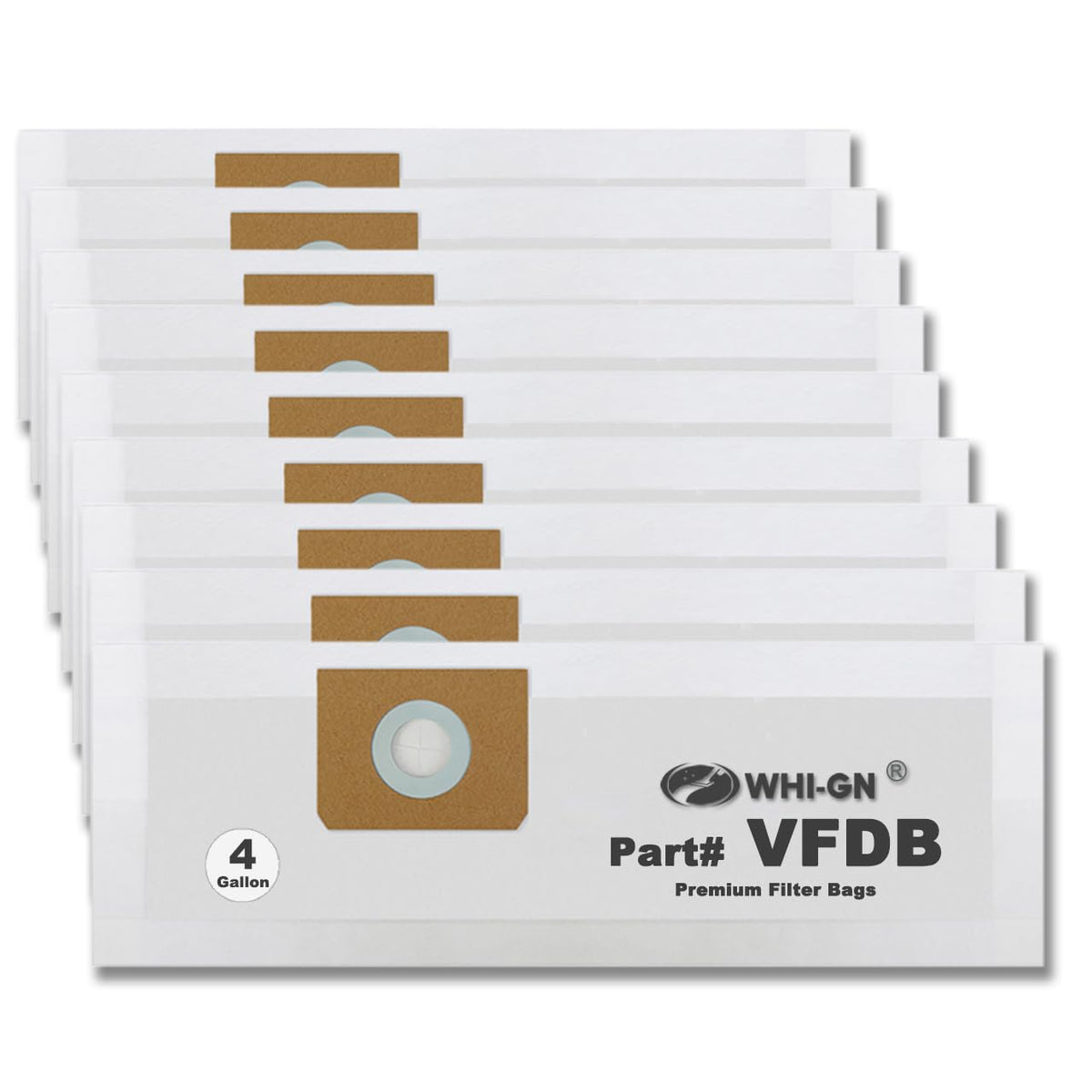 WHI-GN VFDB bags installed in a vacuum drum for efficient debris collection.