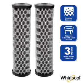 Whirlpool WHKF-WHWC carbon wrap technology highlights sediment reduction for smoother daily use.