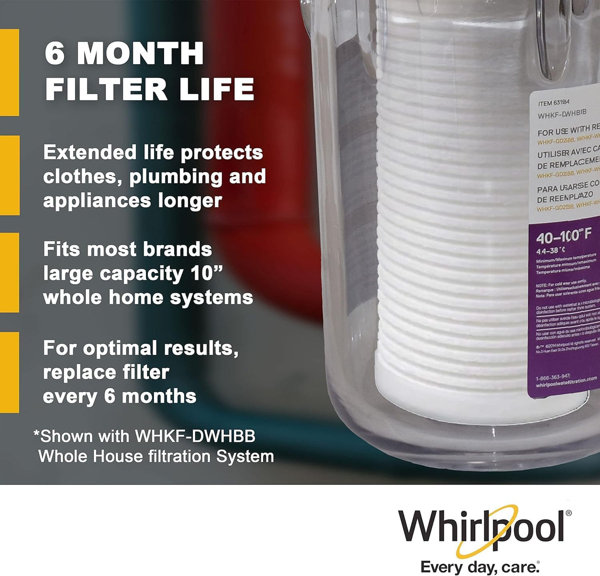 Whirlpool water flow diagram shows sediment reduction improving flow.