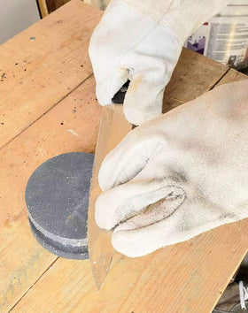 Whitby Abrasives garden tool sharpener stone in garden kit