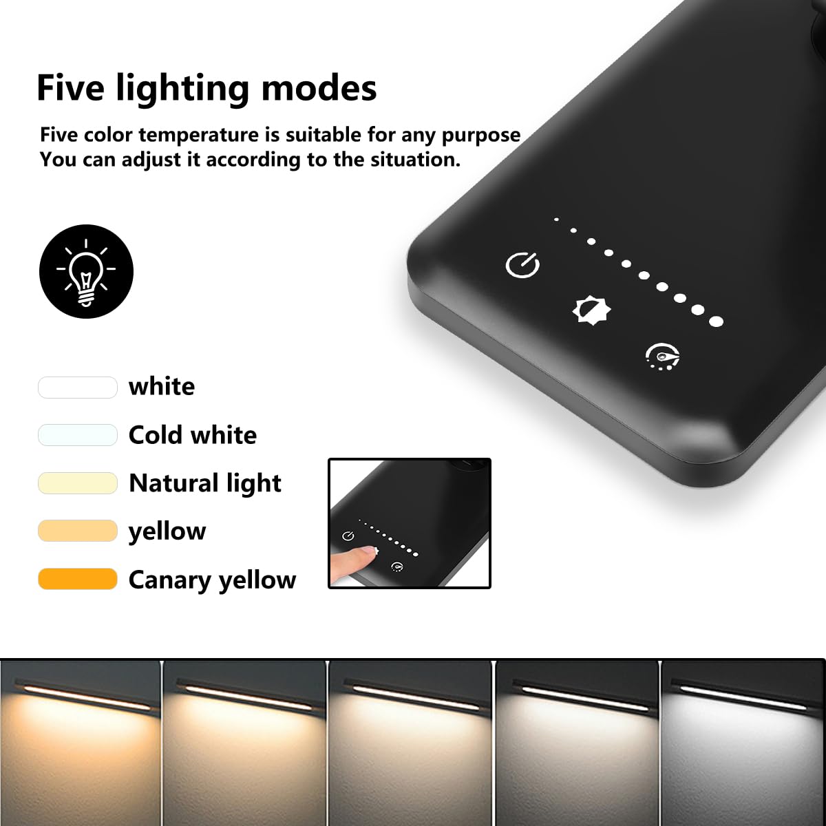 White Crown LED Desk Lamp dimmed-light setting for cozy evenings at home.