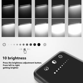 White Crown LED Desk Lamp with USB port enables convenient device charging during work.