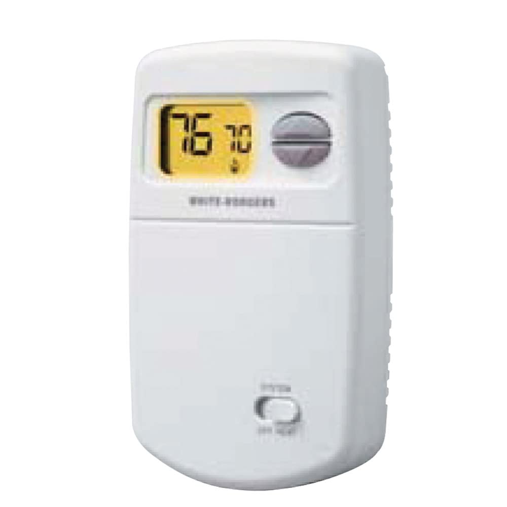 White-Rodgers 1E78-140 backlit display shows easy-to-read temperature control