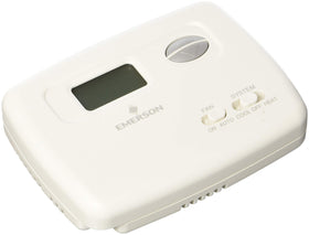 White-Rodgers 1F78-144 digital thermostat front view with backlit display for easy nighttime adjustments.