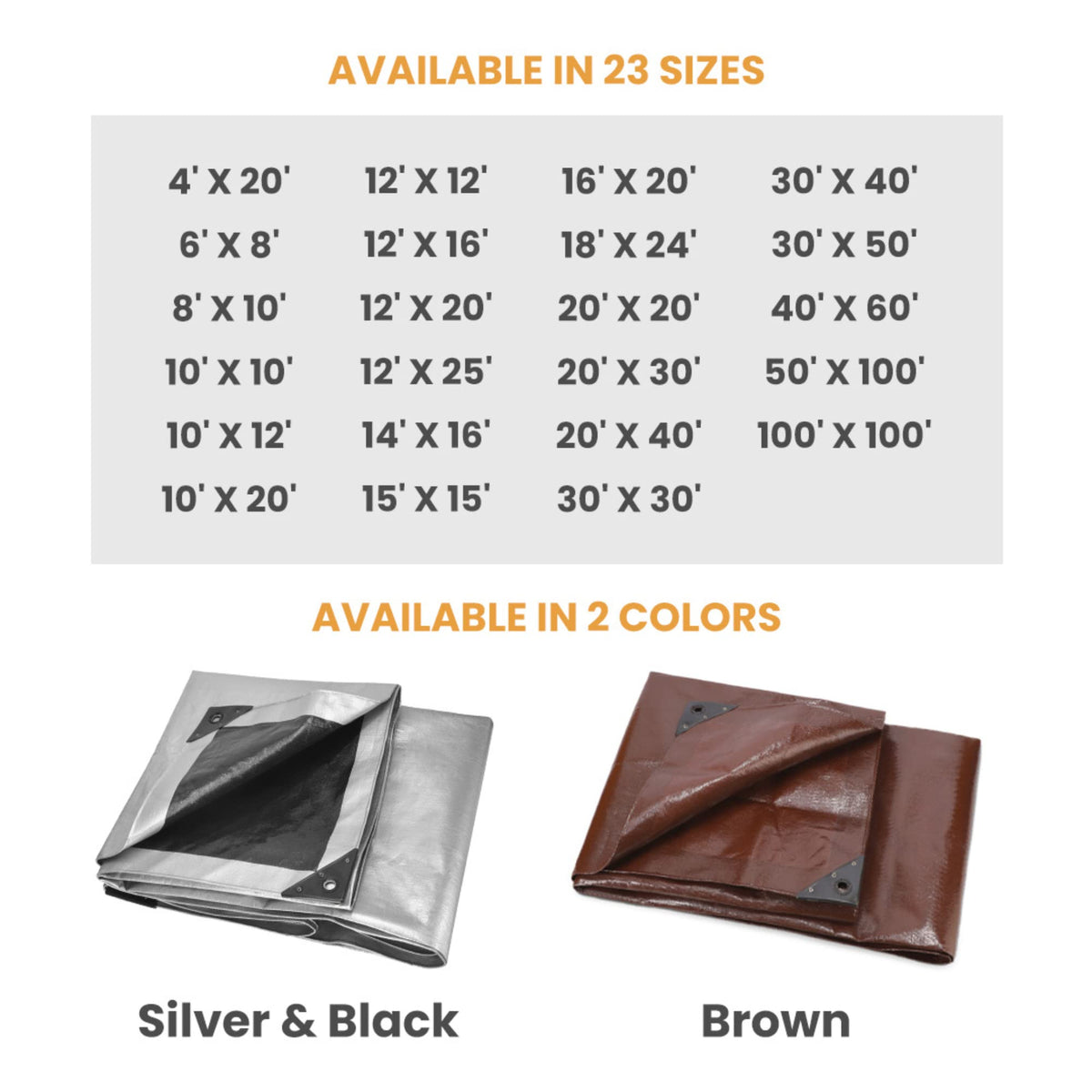 WHITEDUCK multi-use tarp ideal for boats, vehicles, and equipment