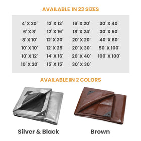 WHITEDUCK multi-use tarp ideal for boats, vehicles, and equipment