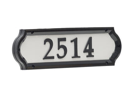 Whitehall Nite Bright address sign front view with reflective clarity for day and night visibility