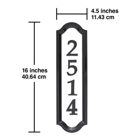 Whitehall Nite Bright address sign mounting options demonstrate easy wall or mailbox installation