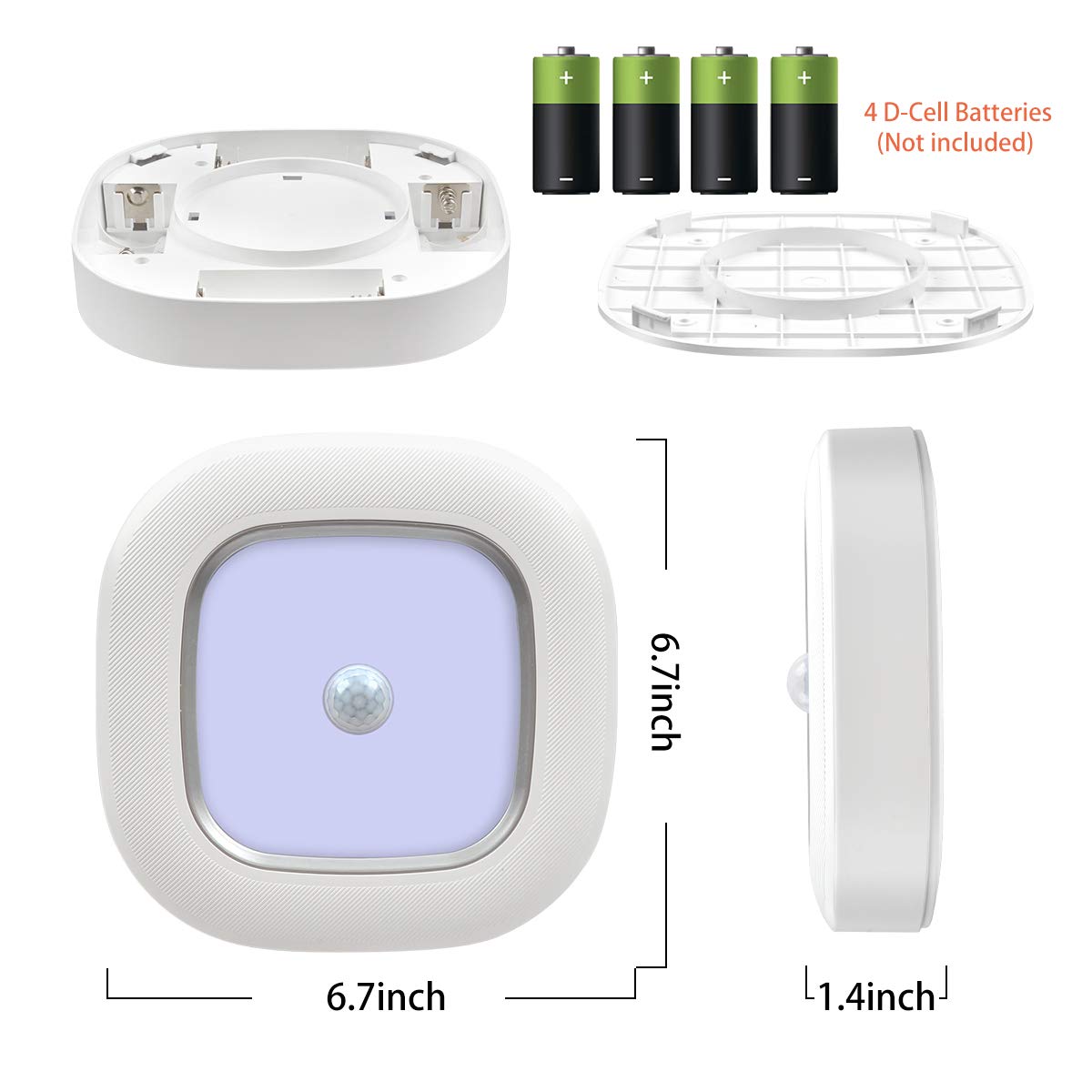 WhitePoplar motion sensor ceiling light in garage with automatic lighting
