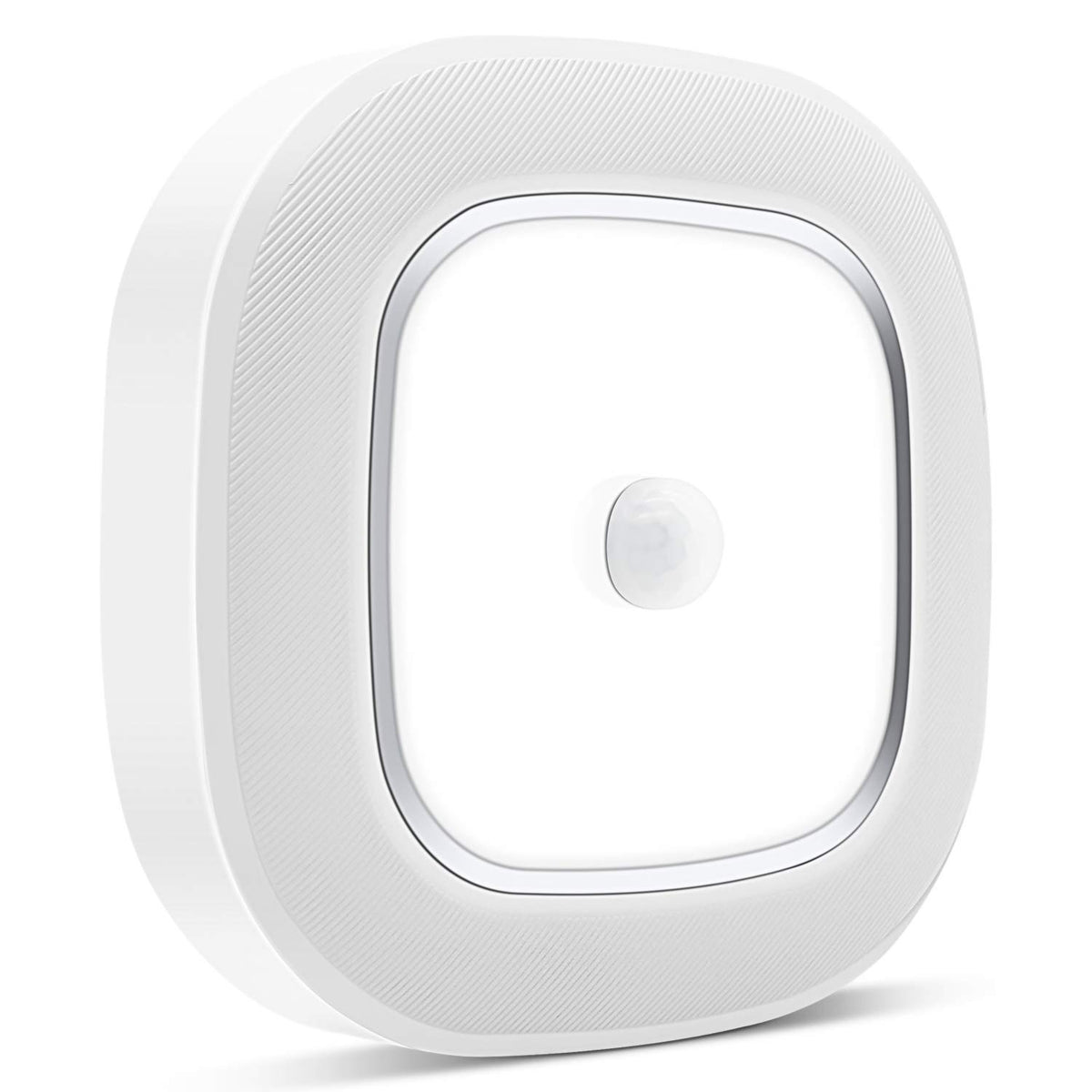 WhitePoplar motion sensor ceiling light during installation showing quick setup