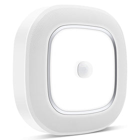 WhitePoplar motion sensor ceiling light during installation showing quick setup