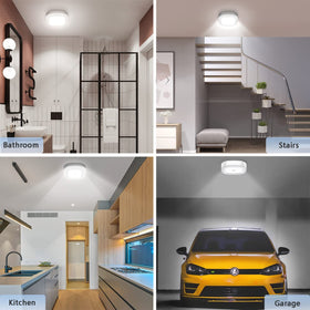 WhitePoplar motion sensor ceiling light on stairs providing hands free visibility