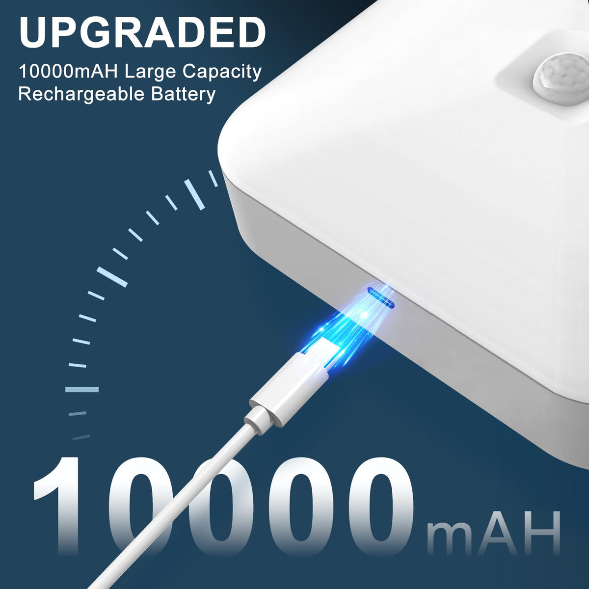 WhitePoplar wireless motion light activates on movement for hands-free illumination.