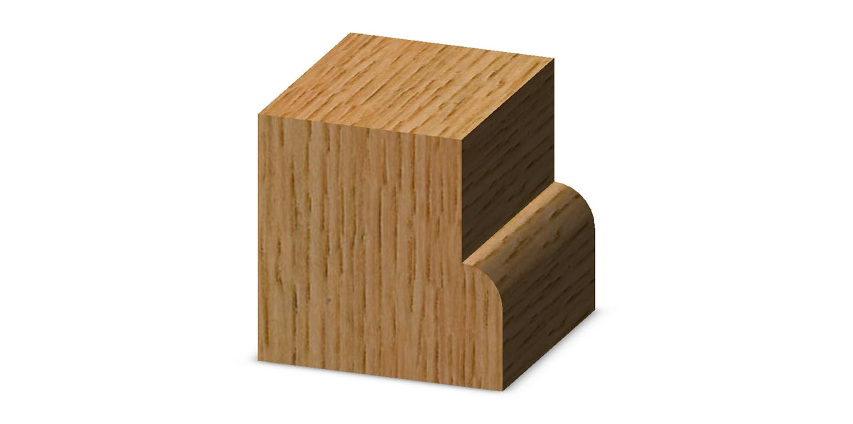 Whiteside 2000C roundover bit offers a 1/2 inch cutting length for shallow profiles.