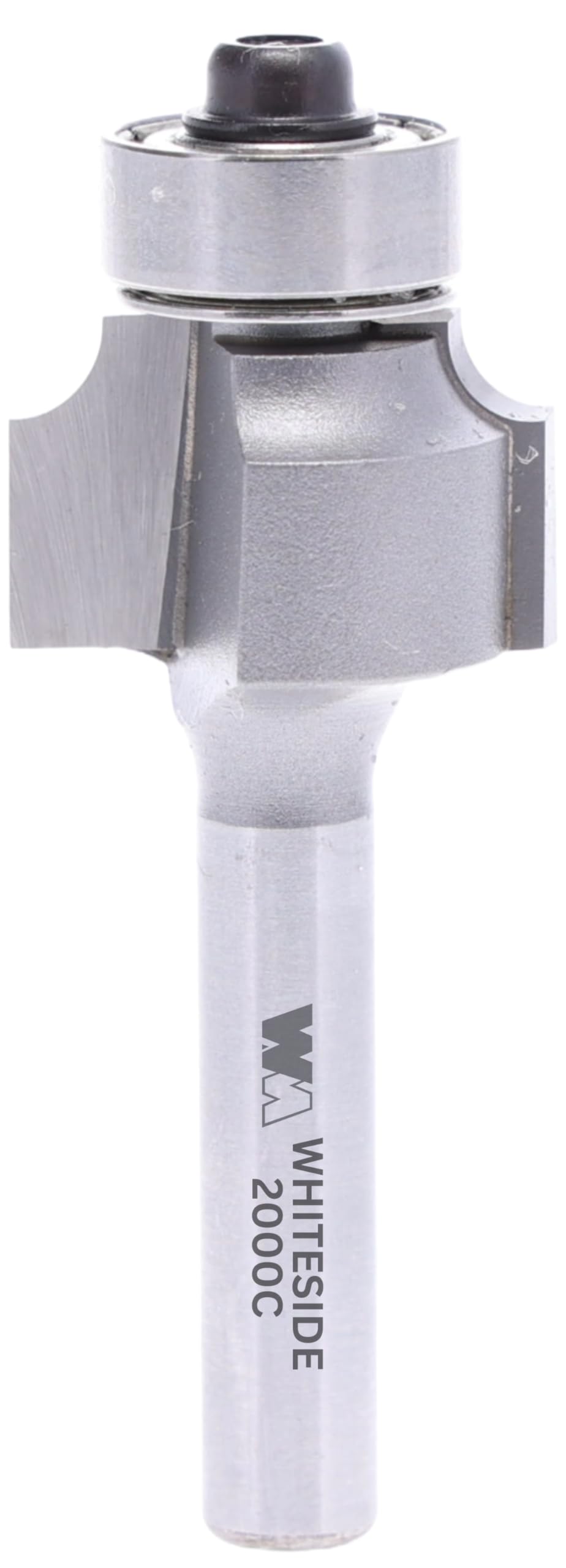 Whiteside 2000C roundover bit with 1/8 inch radius creates a smooth edge on wood.